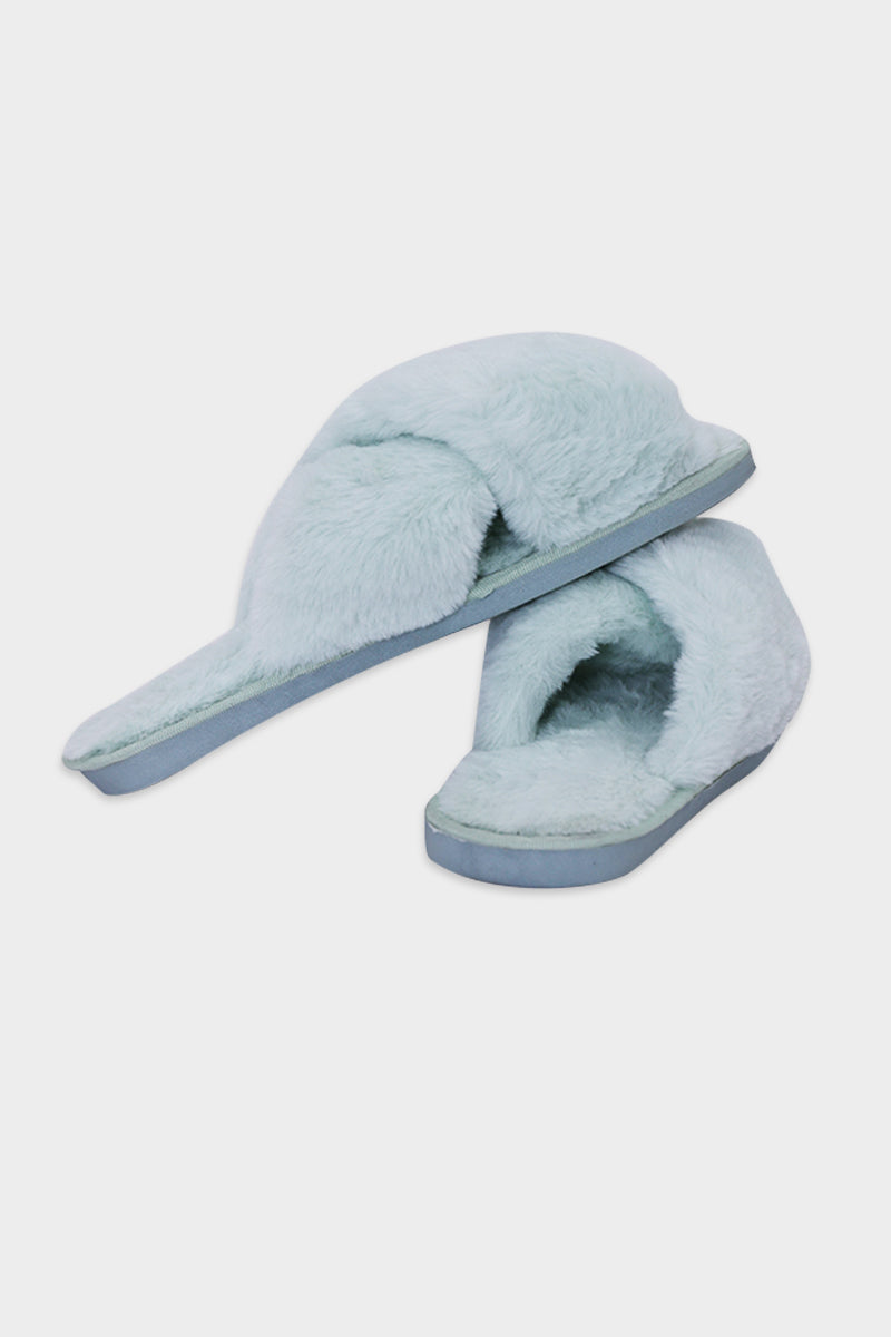 Indoor Flat-bottomed Plush Slippers