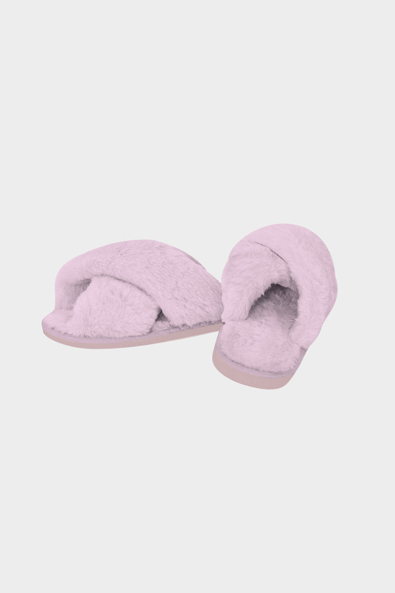 Indoor Flat-bottomed Plush Slippers