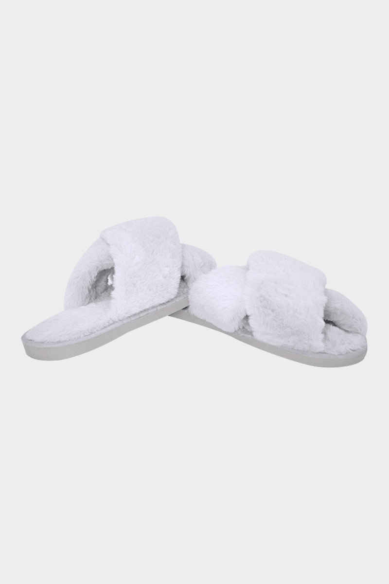 Indoor Flat-bottomed Plush Slippers