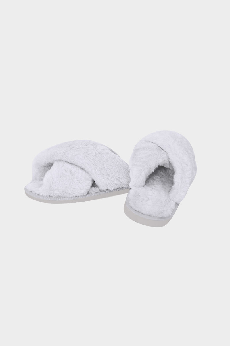 Indoor Flat-bottomed Plush Slippers