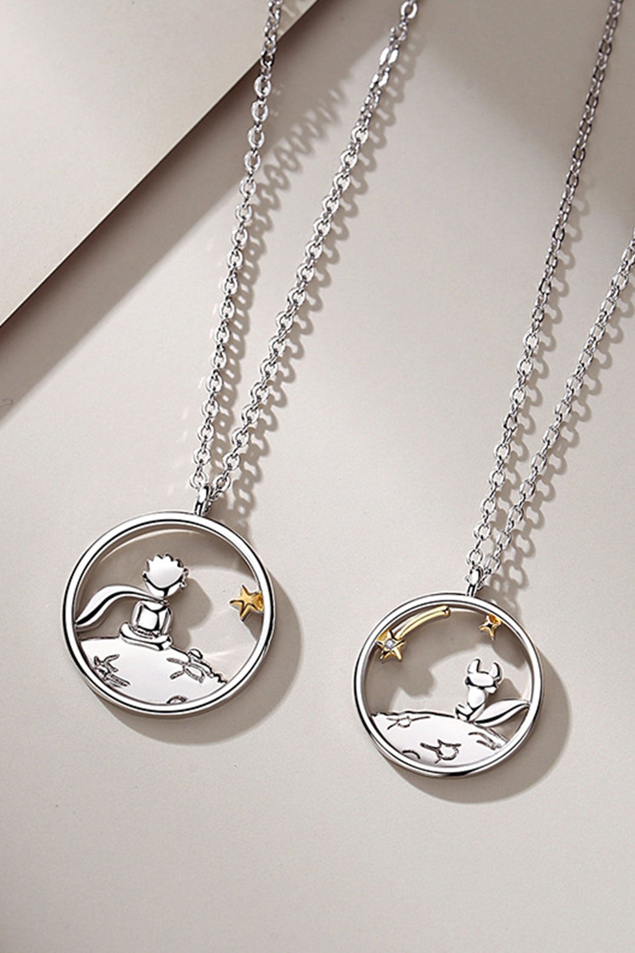 Little Prince & Little Fox Couple Necklace