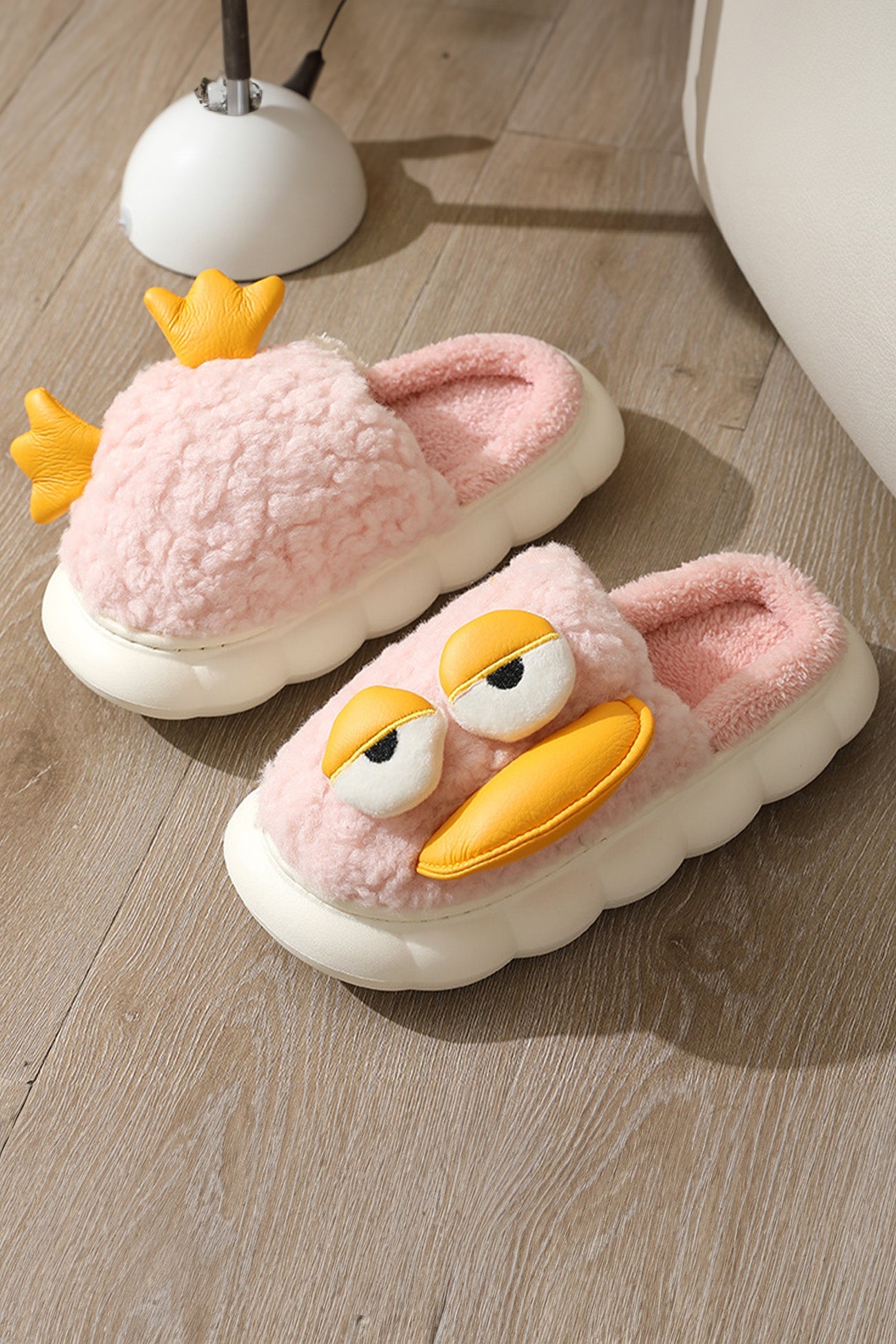 Cute Duck Slip-on Fuzzy Slippers