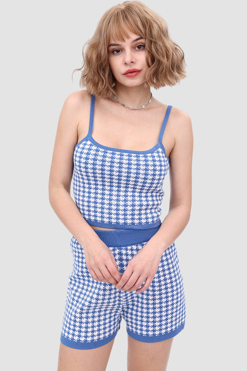 Polka Dot Knitted Two Piece Set