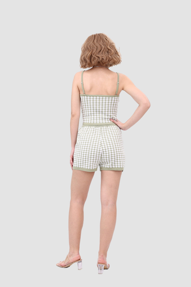 Polka Dot Knitted Two Piece Set