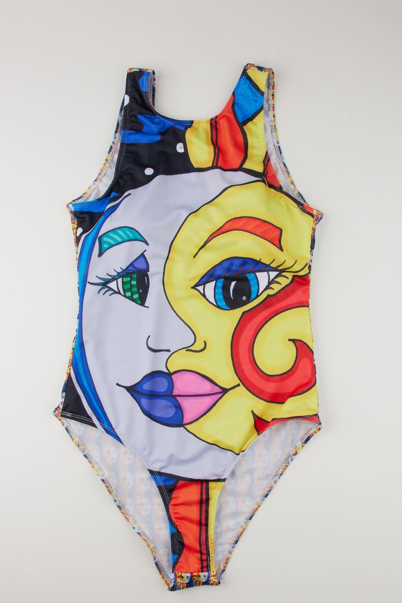 Abstract Oil Painting Print One Piece Swimsuit