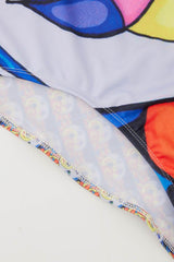 Abstract Oil Painting Print One Piece Swimsuit